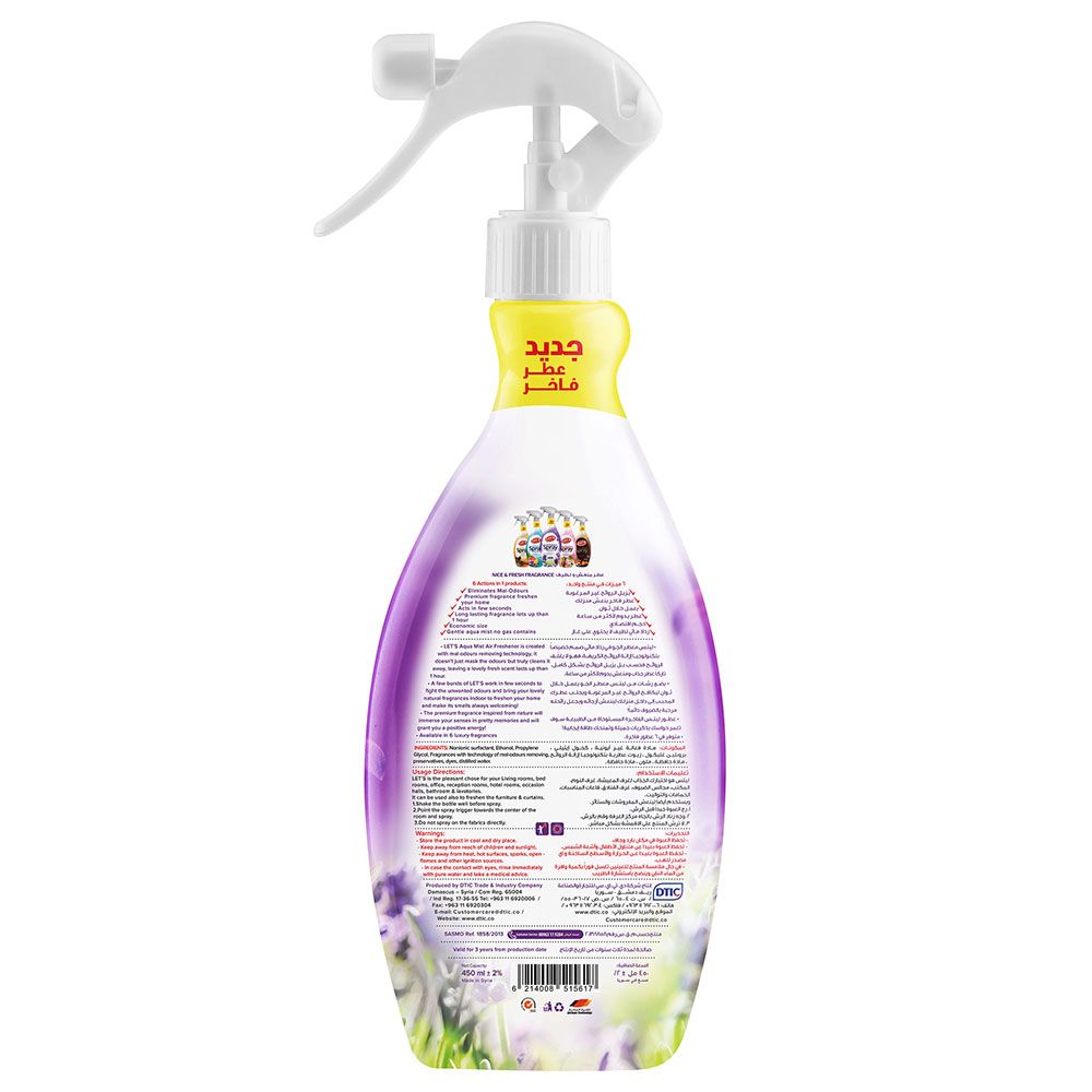 Let's Clean - Air Freshener - 450ml - Lavender