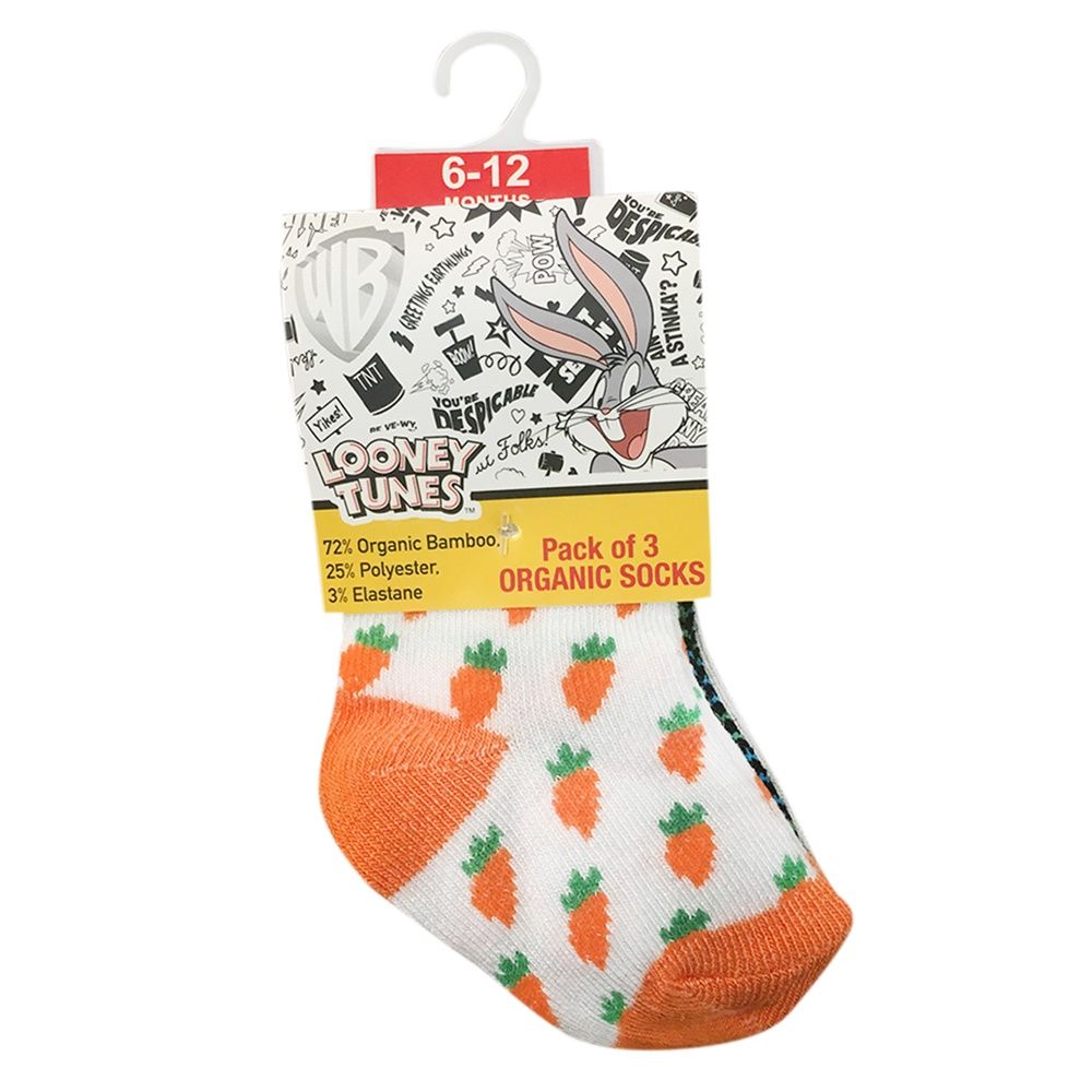 Looney Tunes - Bugs Bunny Printed Sock Pack of 3