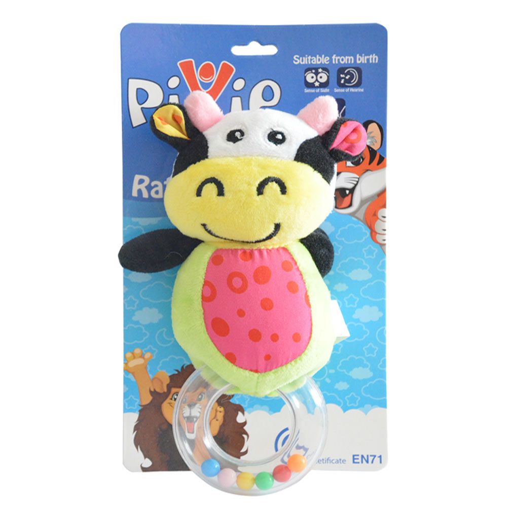 Pixie - Cow Rattle Toy