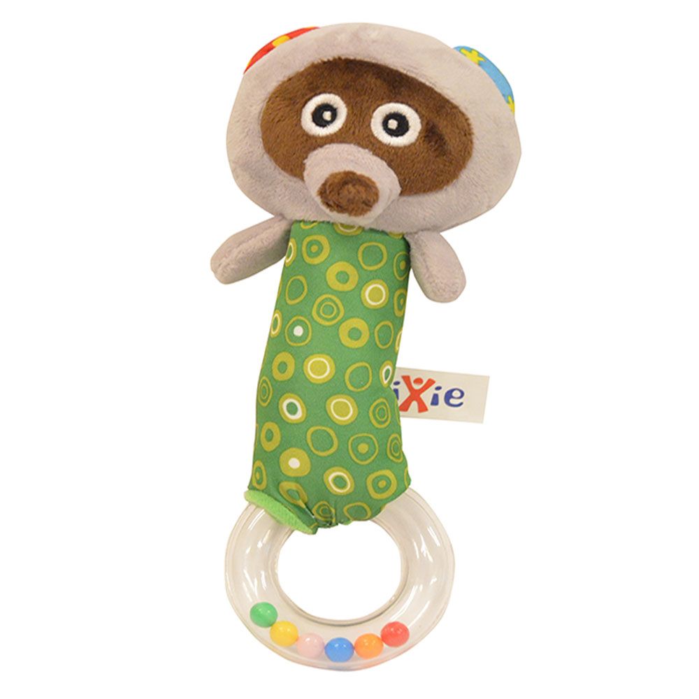 Pixie - Baby Racoon Rattle Toy