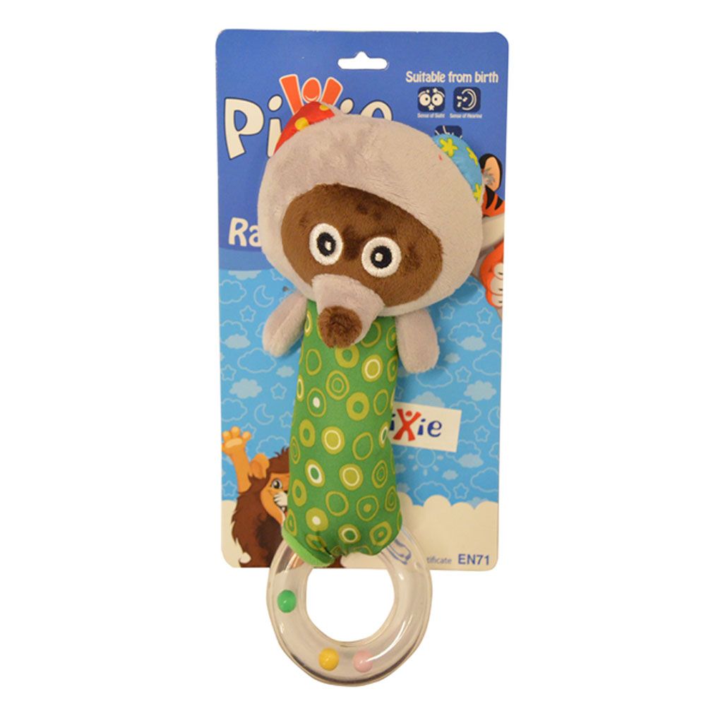 Pixie - Baby Racoon Rattle Toy