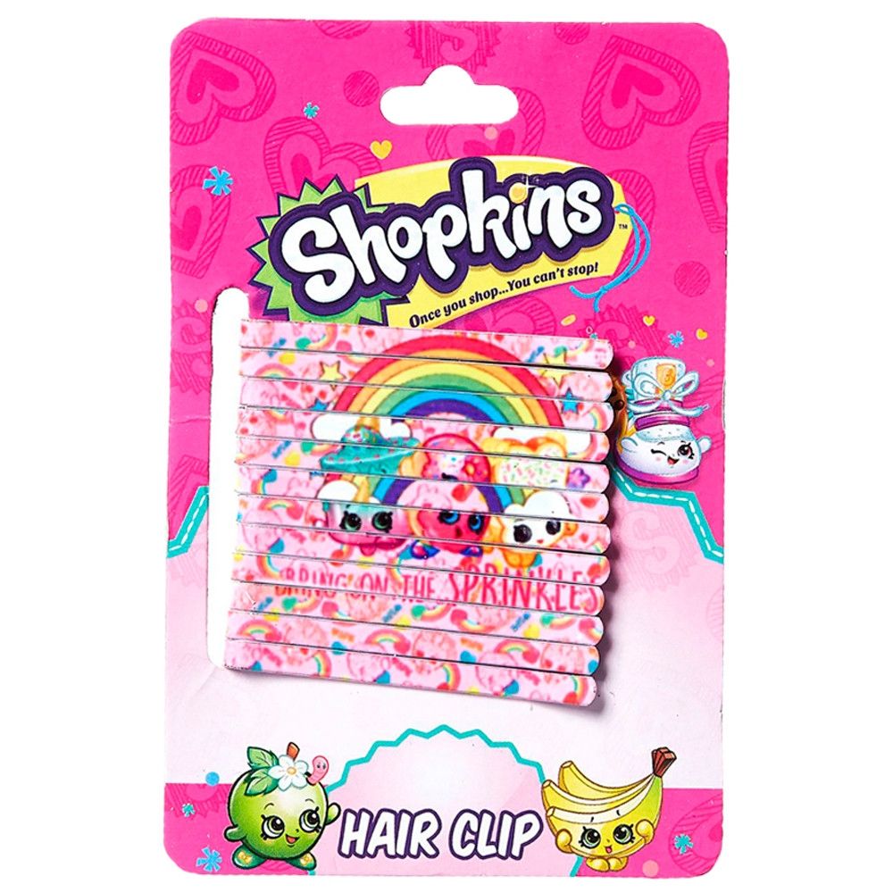 Shopkins Hair Accessories Gift Set, Light Pink (Pack of 4)