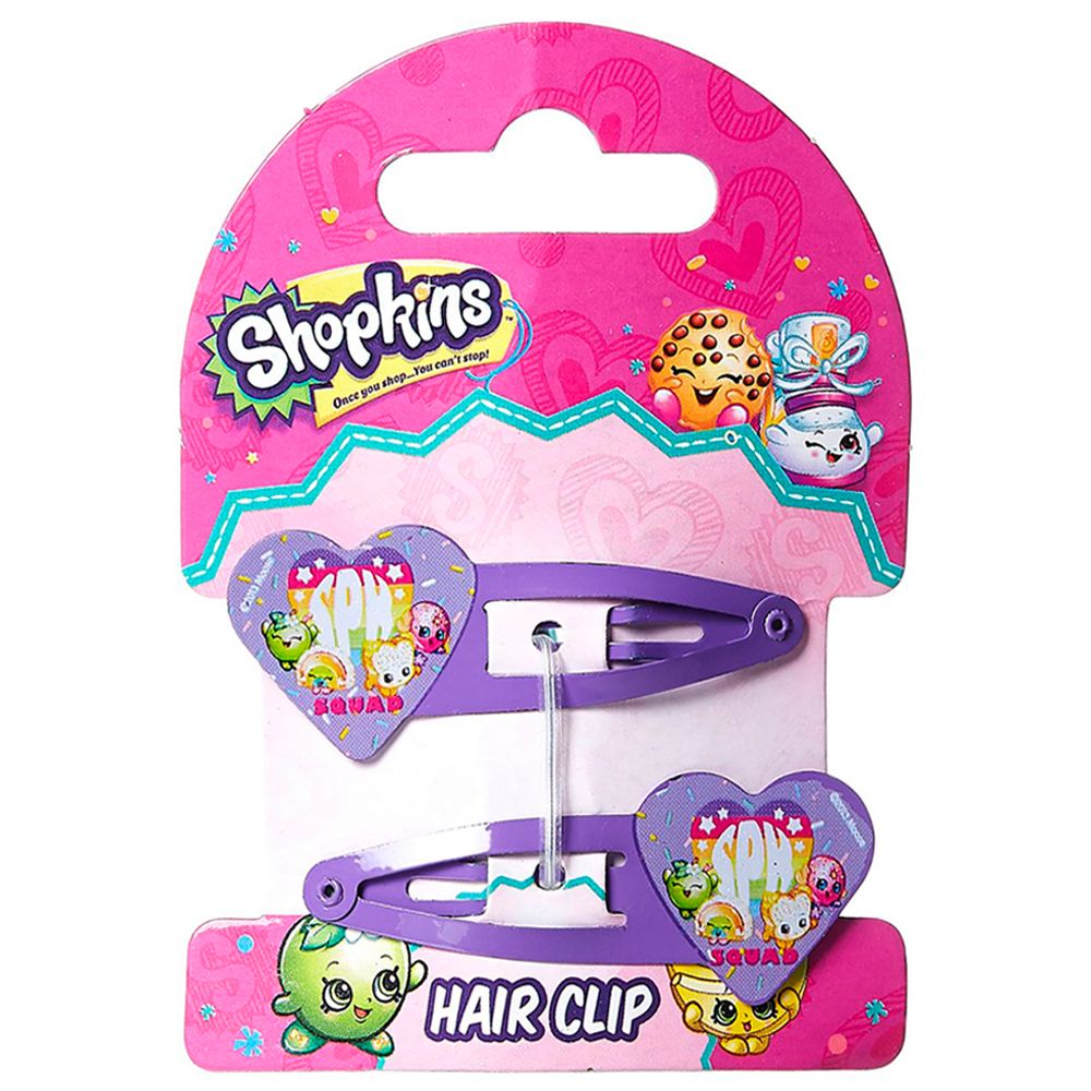 Shopkins - Hair Clip 2Pcs - Lavender