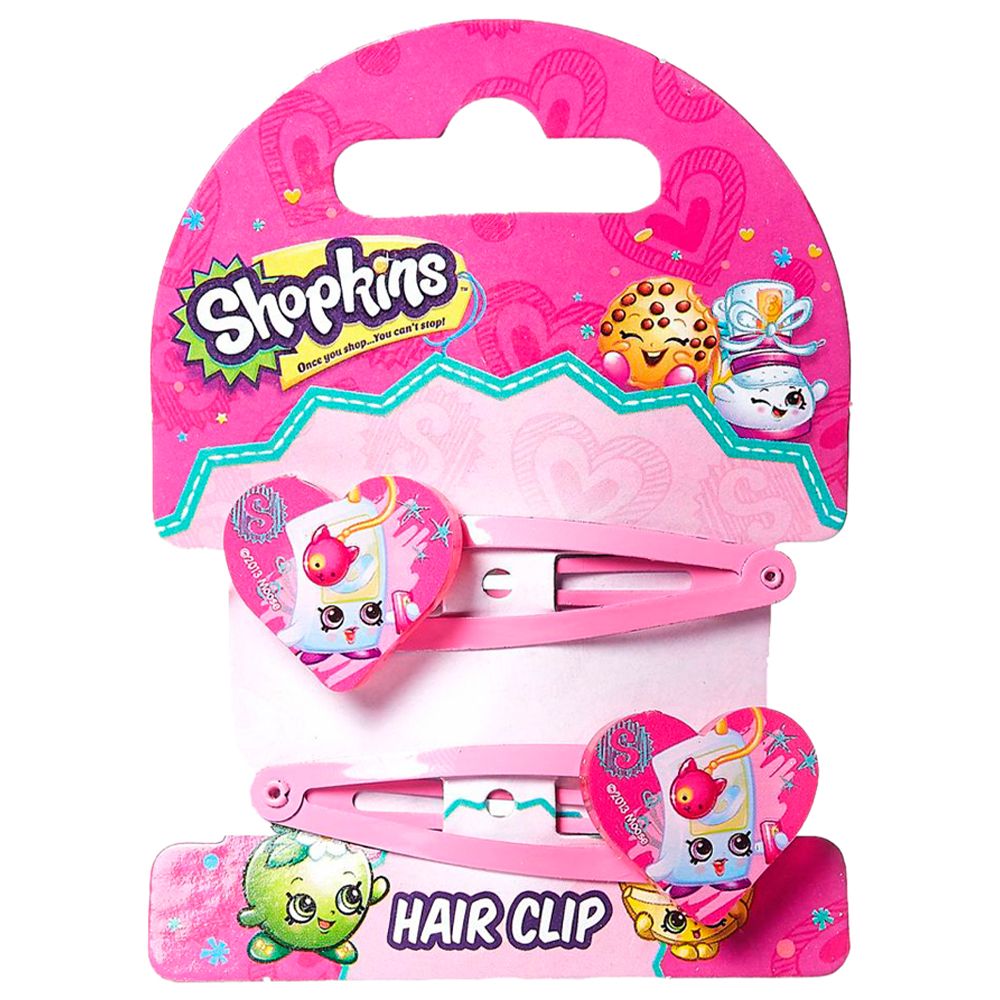 Shopkins - Hair Clip 2Pcs - Pink