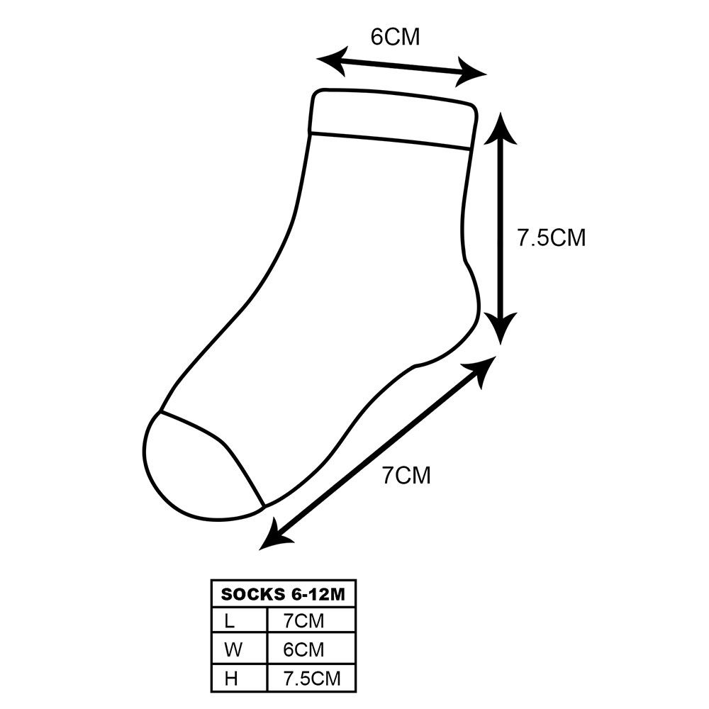 جوارب منقوشة للأطفال من شوبكنز - عبوة من 2