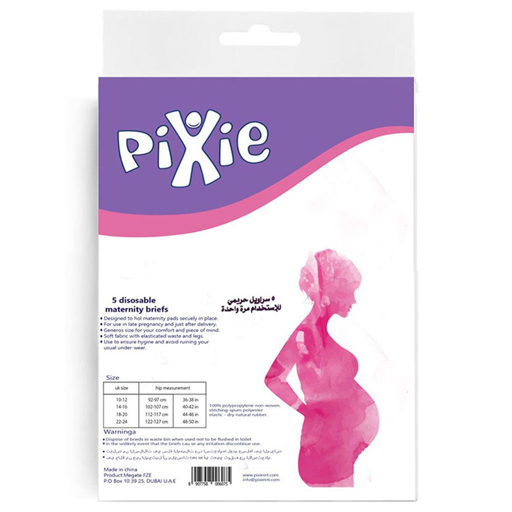 Pixie Disposable Maternity Brief (Size 10-12)