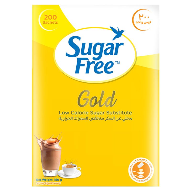 Sugar Free Gold 200 Sachets 150g