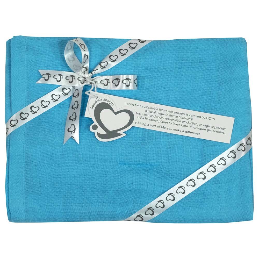 Me - Organic Muslin Car Seat Suncover - Turquoise