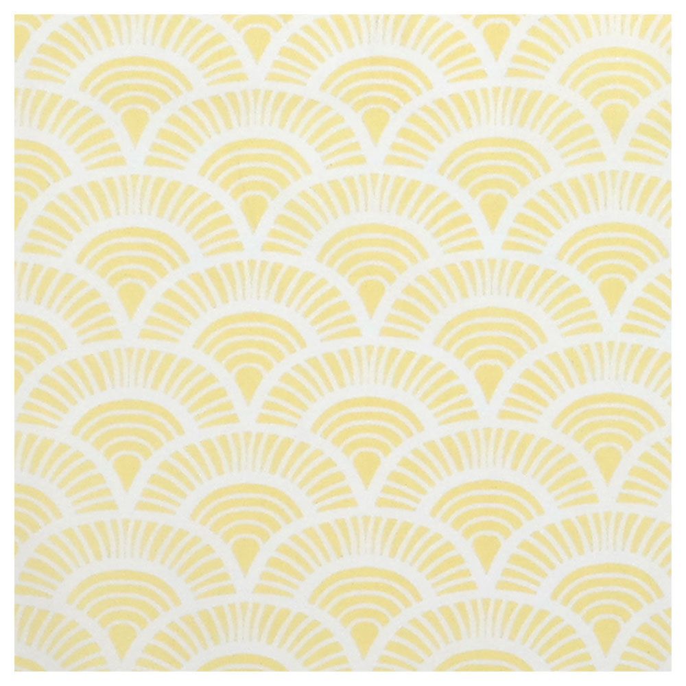 Me - Organic Blanket - Art Deco - Yellow