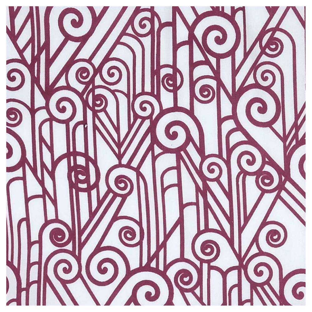 Me - Organic Blanket Vintage Spirals - Vintage Red