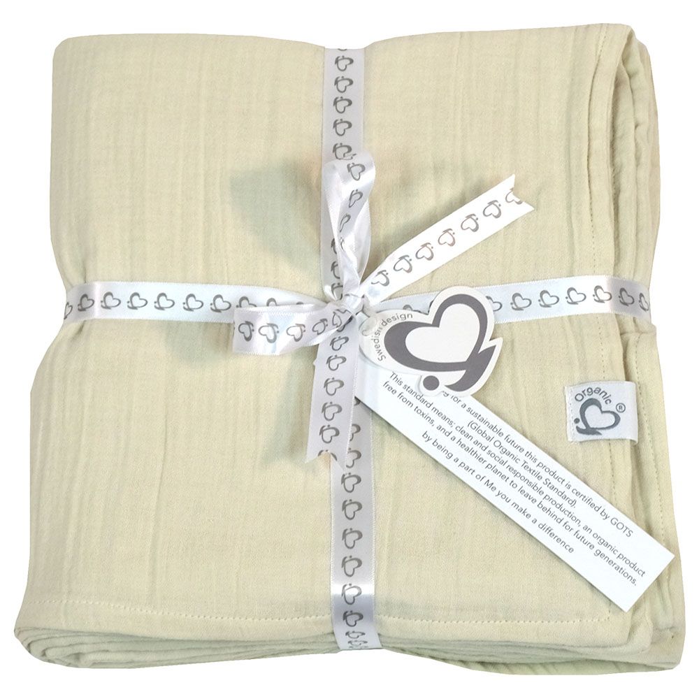 Me - Organic Crinkle Muslin Nap/Bed Set - Cream