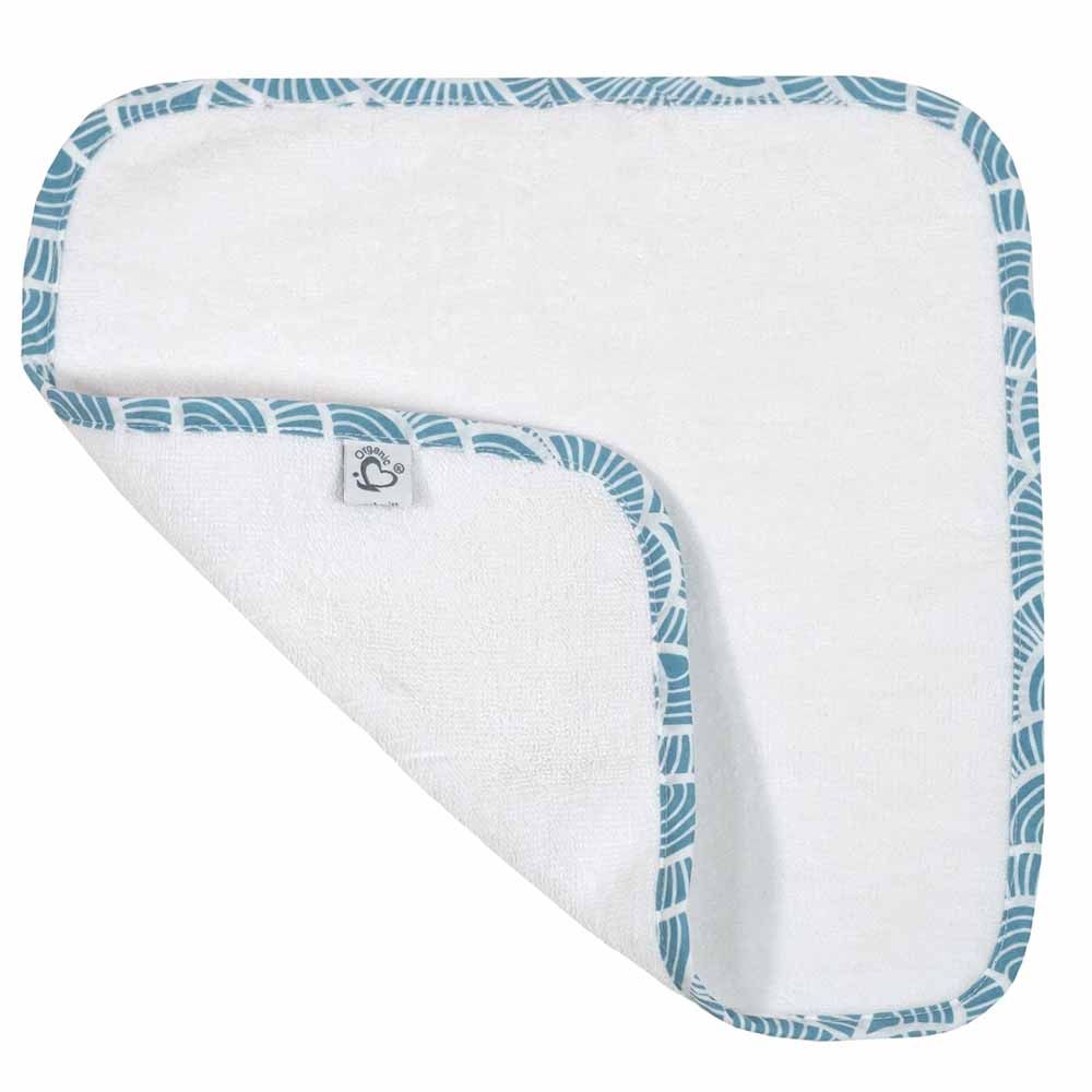 Me - Organic Baby Facetowel 2pc-Set - Art Deco - Blue