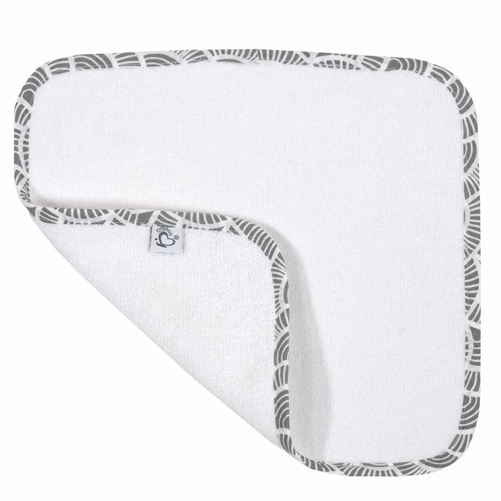 Me - Organic Baby Facetowel 2pc-Set - Art Deco - Grey