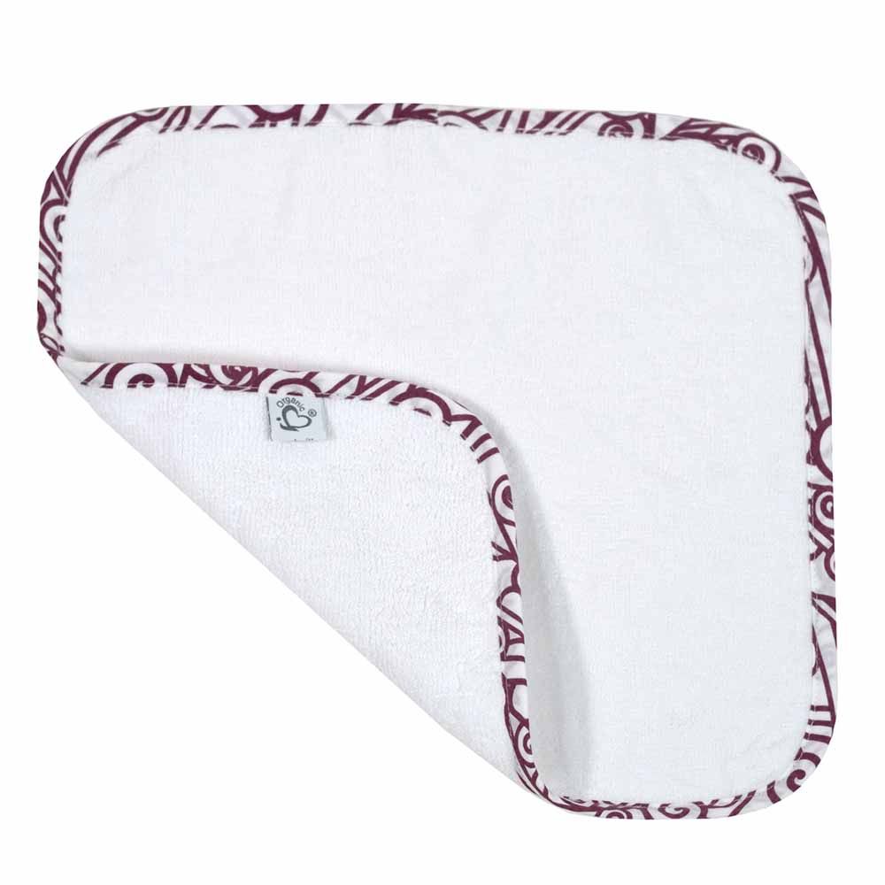 Me - Organic Baby Facetowel 2pc-Set - Vintage Spirals - Red