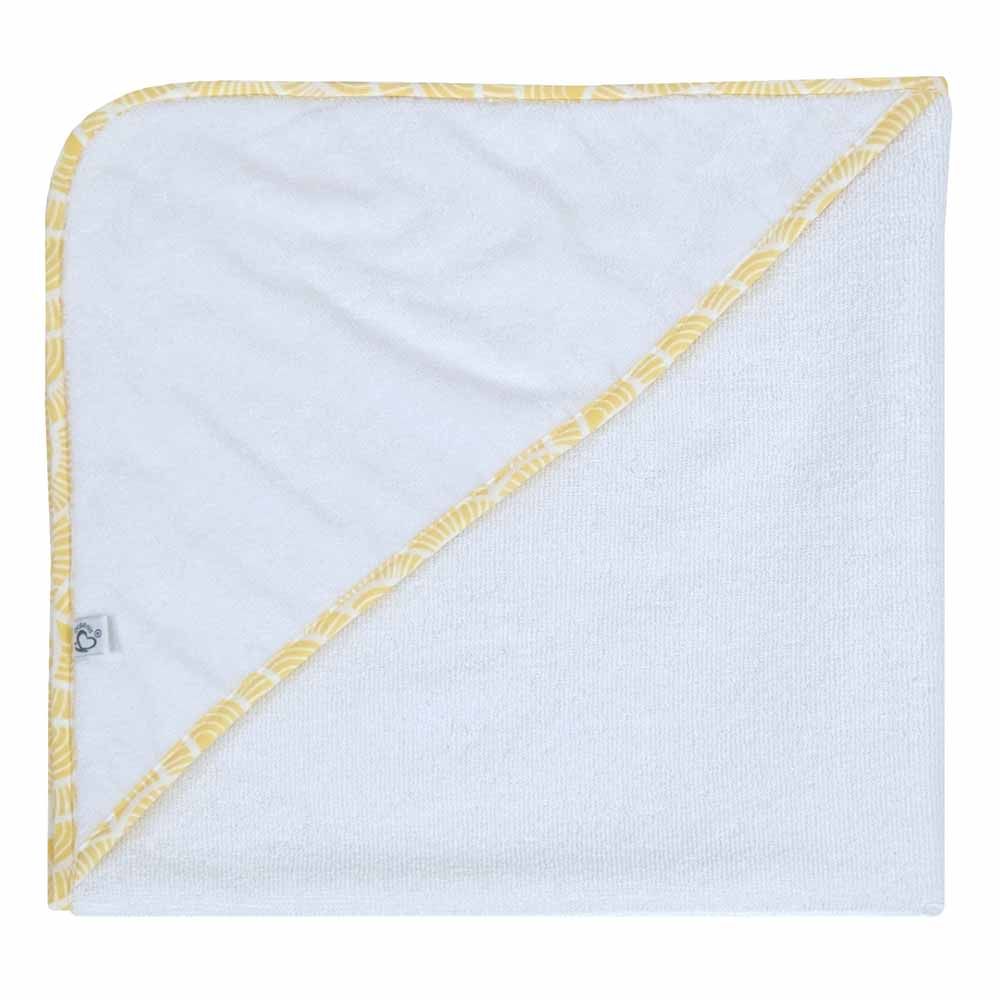 Me - Organic Hooded Towel Art Deco - Yellow