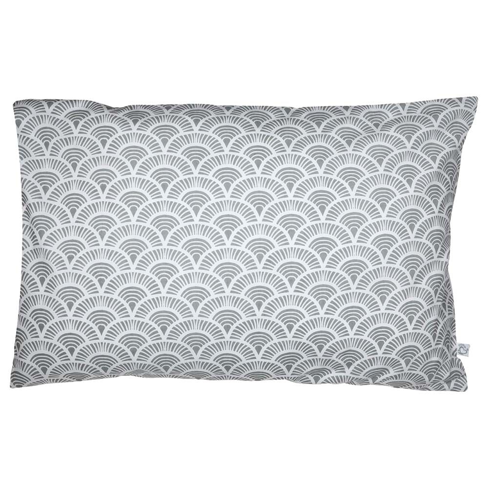 Me - Organic Junior Cushion - Art Deco - Grey