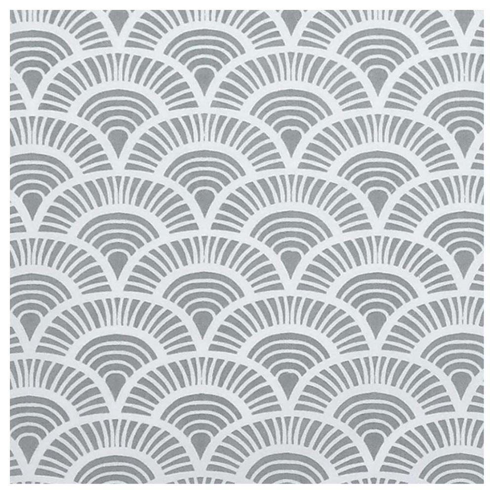 Me - Organic Junior Cushion - Art Deco - Grey