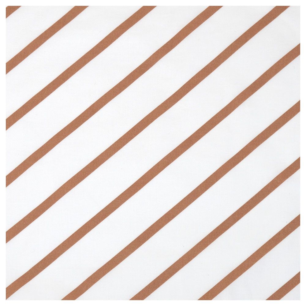 Me - Organic Junior Cushion - Stripy Me - Mocca