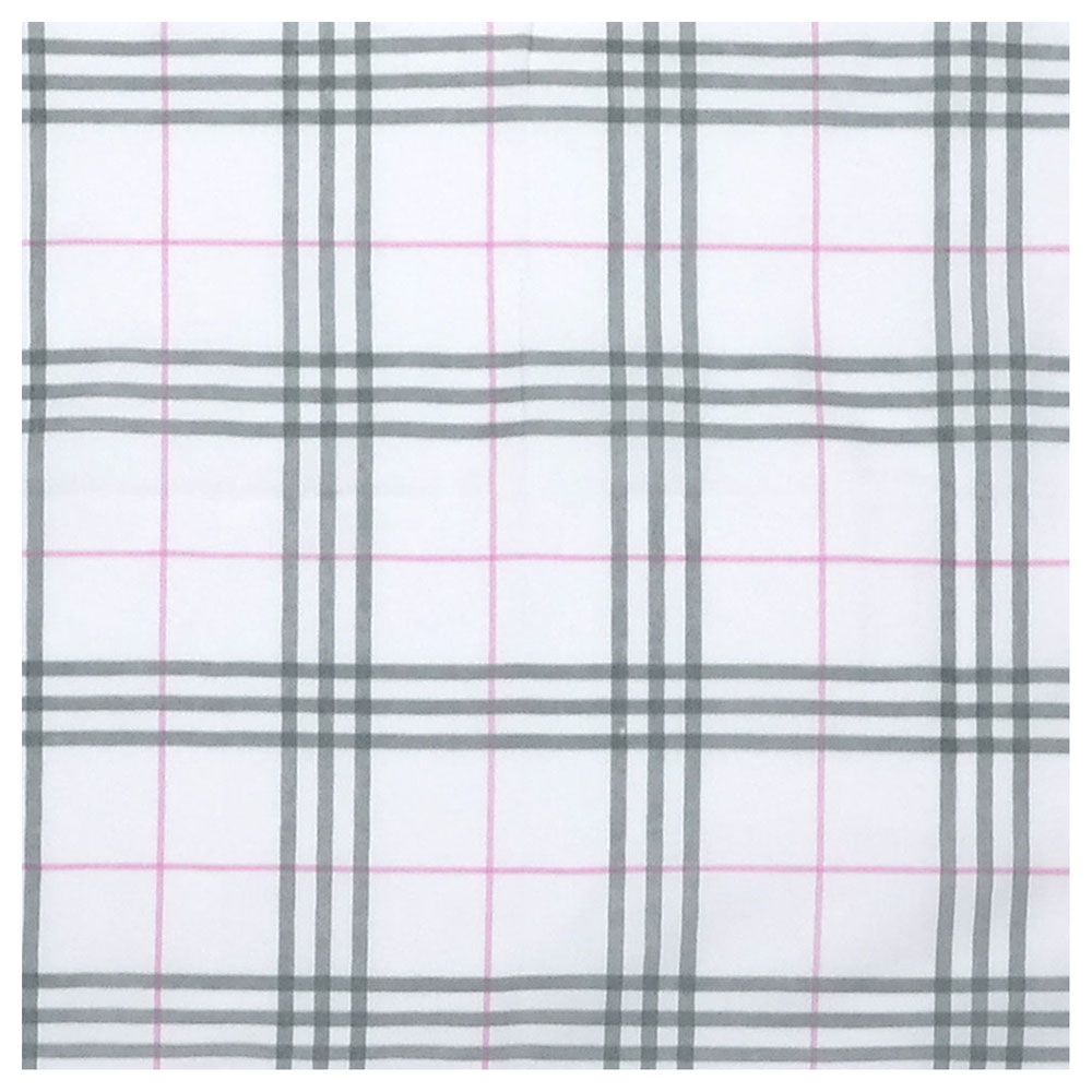 Me - Organic Junior Cushion Classy Checks - Pink