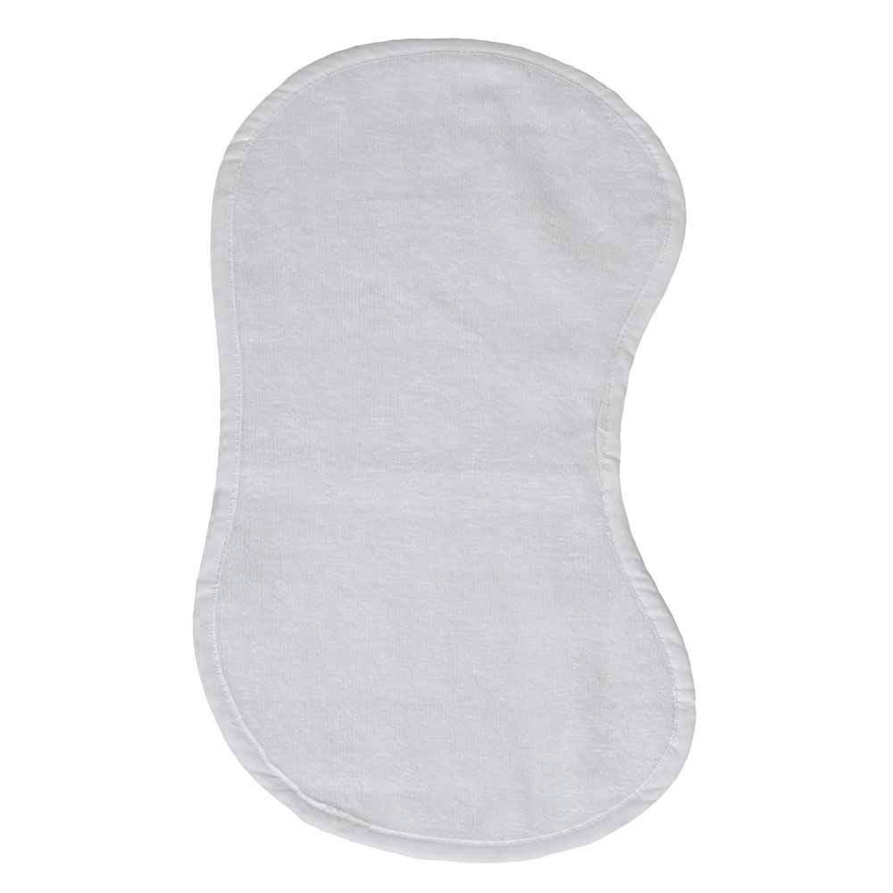 Me - Organic Shaped Burp Towel 2pc-Set - White