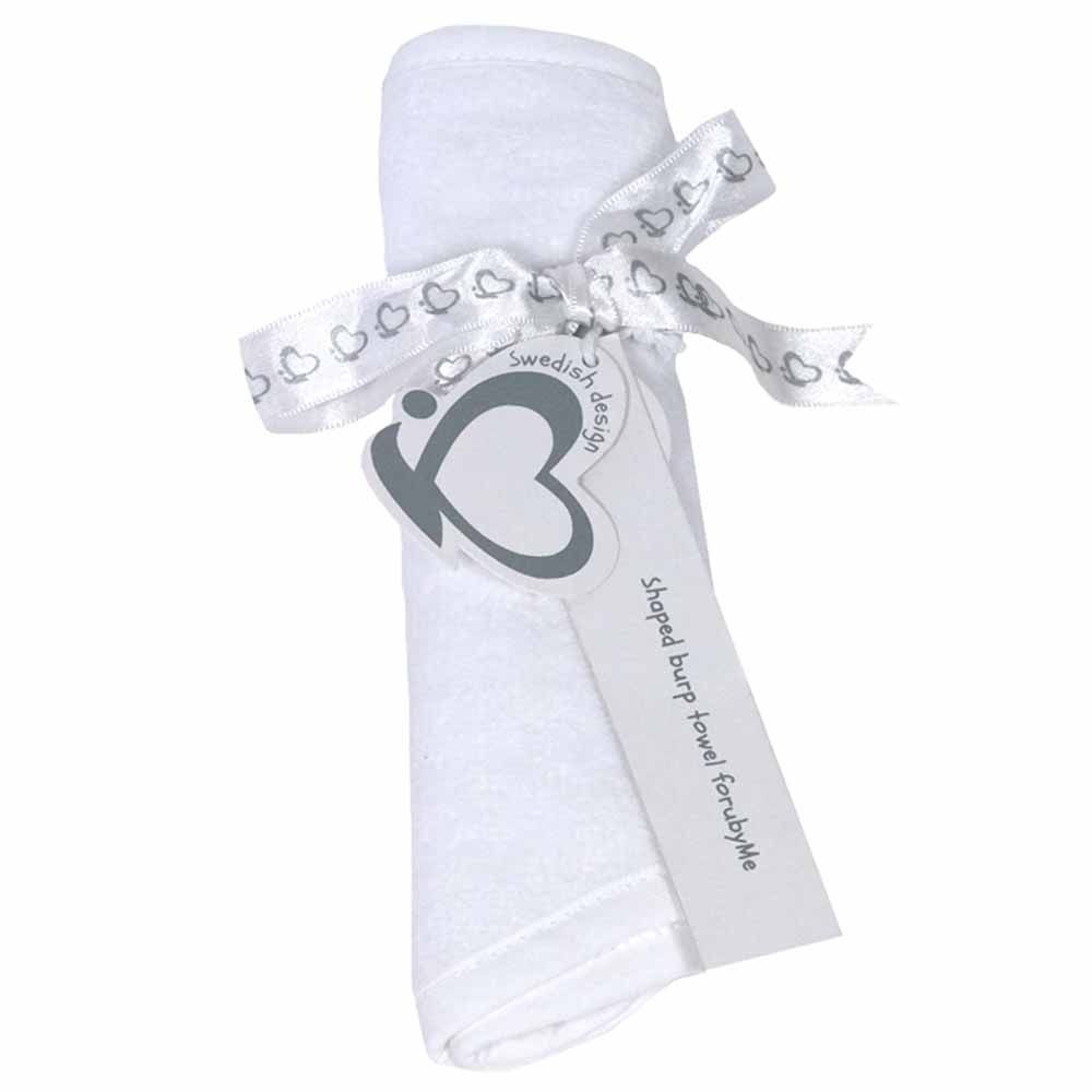 Me - Organic Shaped Burp Towel 2pc-Set - White