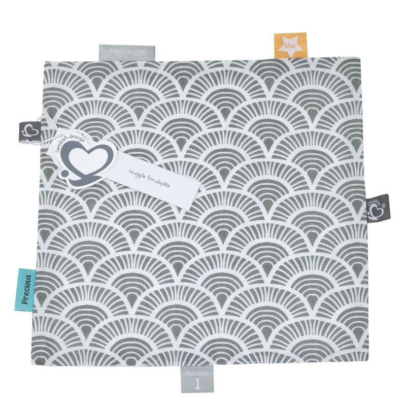 Me - Organic Set - Sheet & Snuggle - Art Deco - Grey