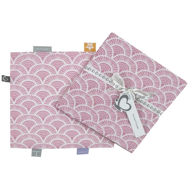 Me - Organic Set - Sheet & Snuggle - Art Deco - Pink