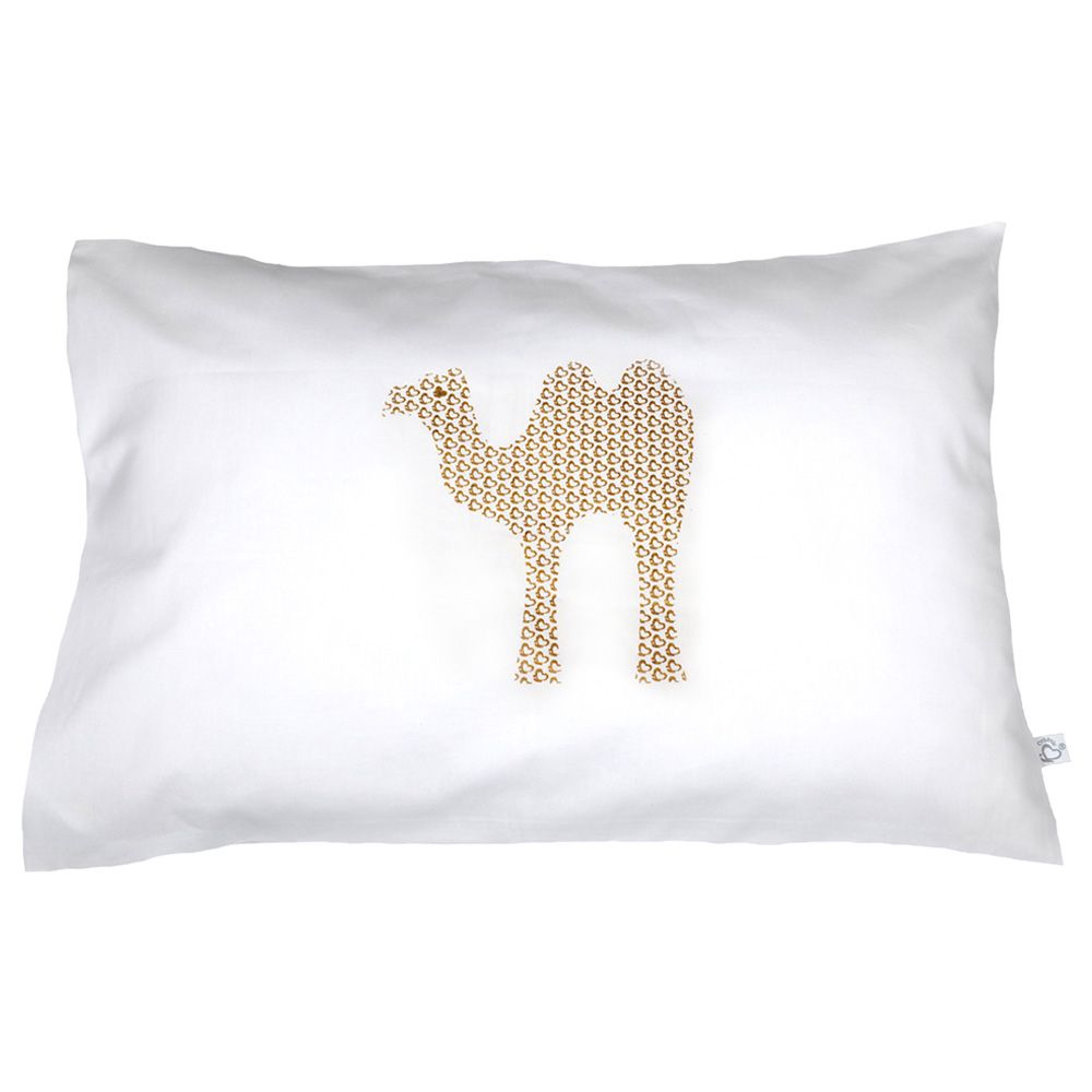 Me - Handprinted Organic Set Me Camel Large - Gold