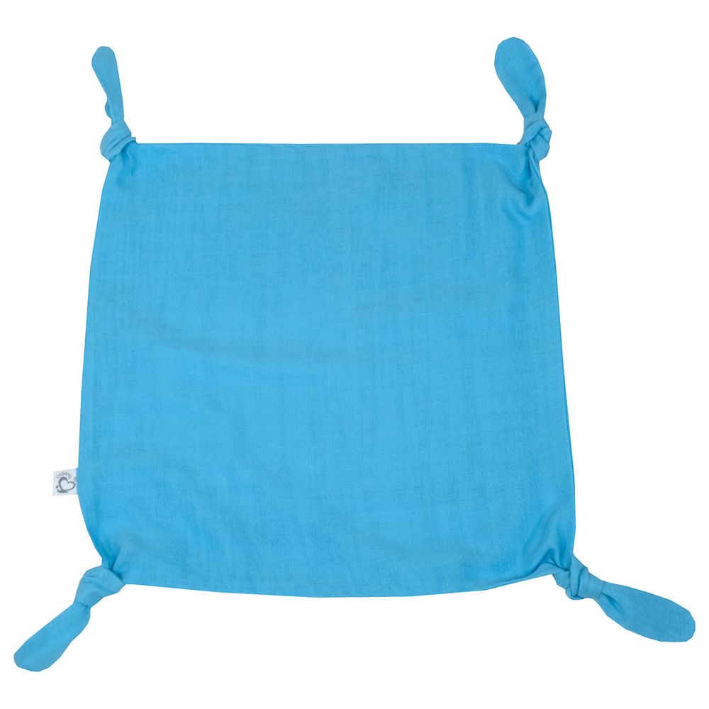 Me - Organic Snuggle Knots Muslin Blanket - Turquoise