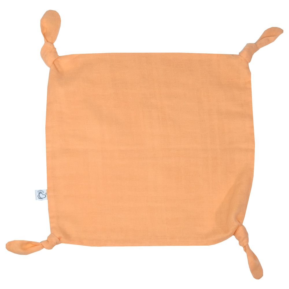 Me - Organic Snuggle Knots Muslin Blanket - Orange