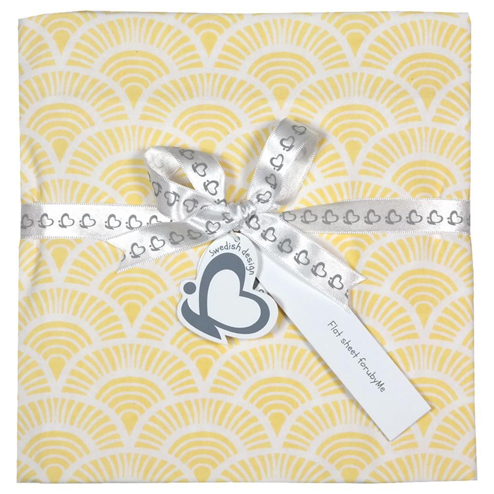 Me - Organic Baby Sheet - Art Deco - Yellow