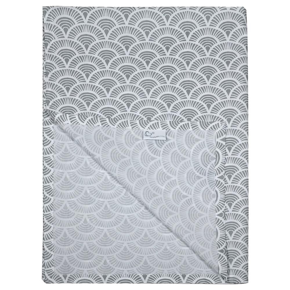 Me - Organic Baby Sheet - Art Deco - Grey