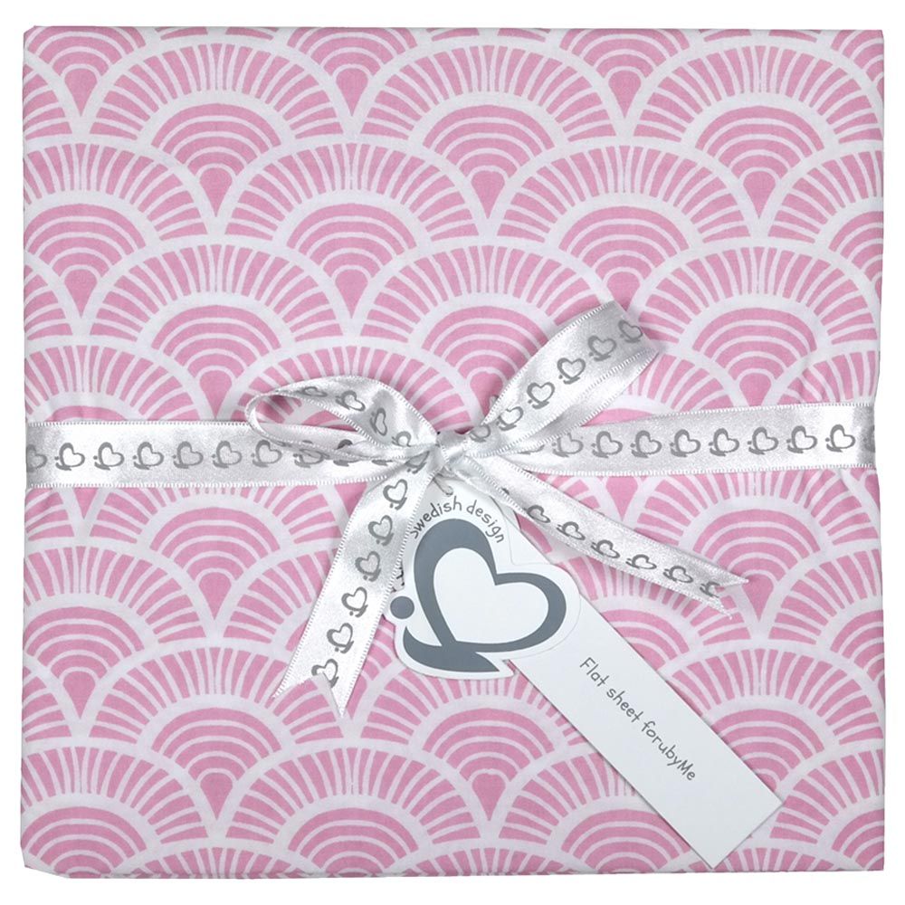 Me - Organic Baby Sheet - Art Deco - Pink