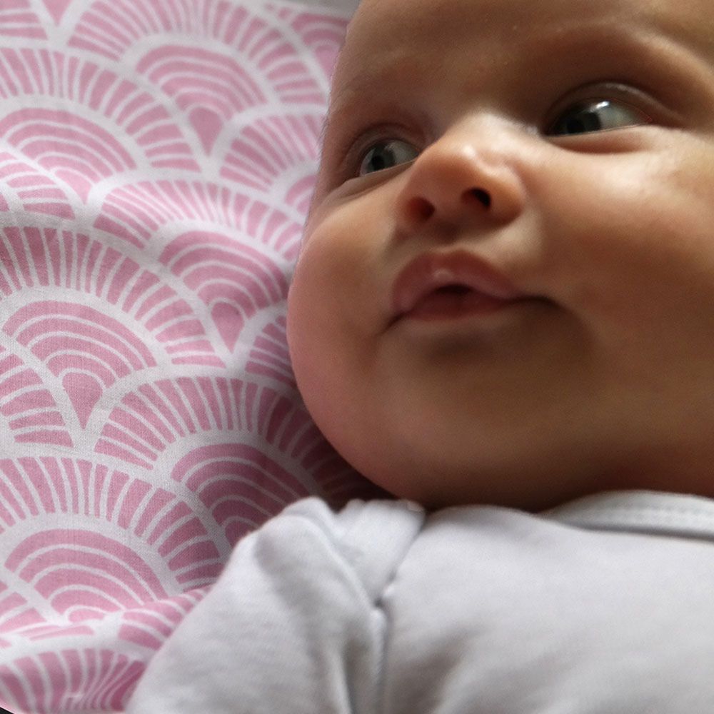 Me - Organic Baby Sheet - Art Deco - Pink