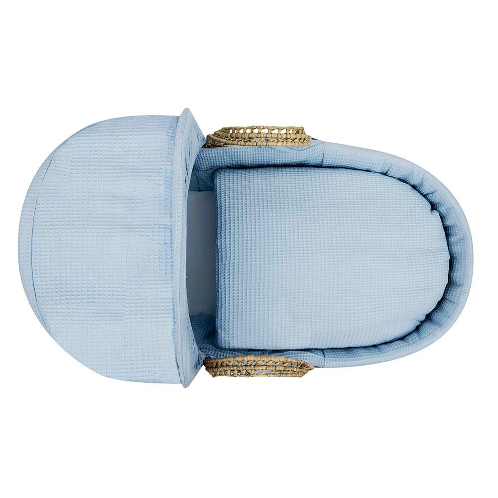 Kinder Valley - Waffle Moses Basket Bedding Set Only - Blue