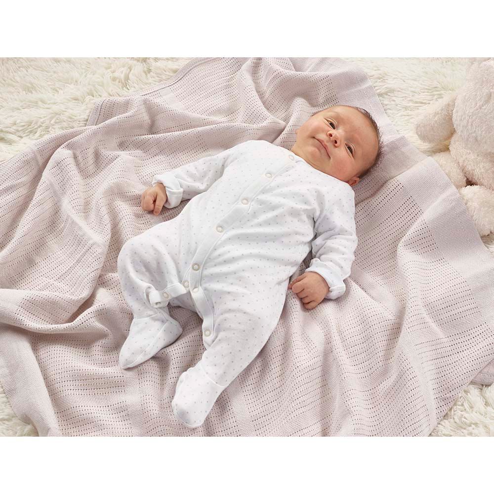 Kinder Valley - Cotton Cellular Blanket - Grey