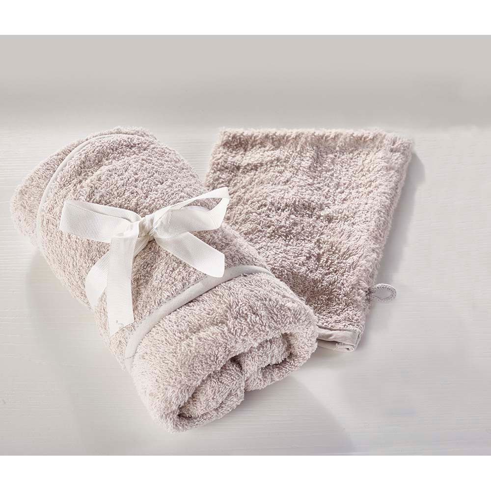 Kinder Valley - Hooded Towel And Wash Mitt - Grey