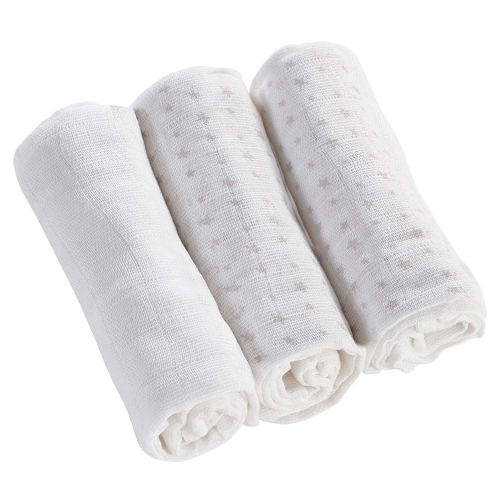 Kinder Valley - Muslin Cloths Pack of 3 - Design May Vary