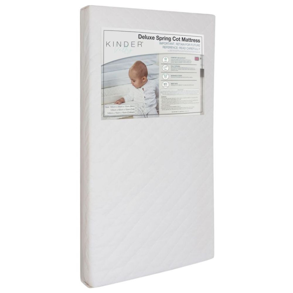 Kinder Valley - Spring Compact Cot Mattress - White