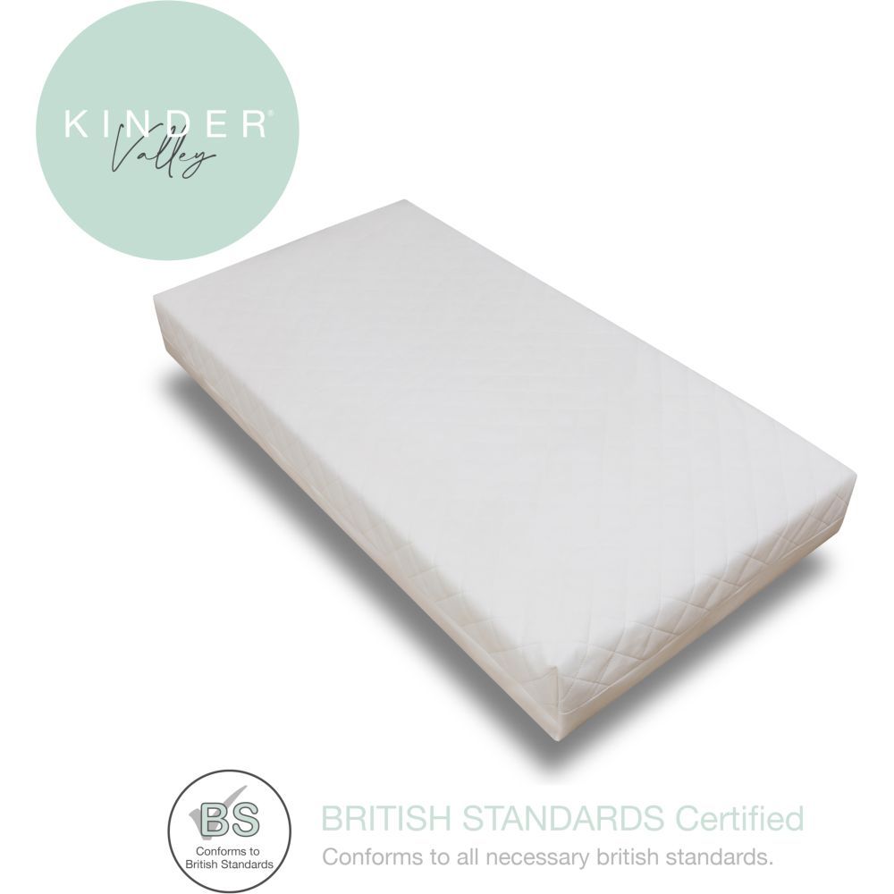 Kinder Valley - Spring Compact Cot Mattress - White