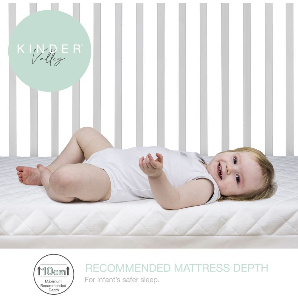 Kinder Valley - Spring Compact Cot Mattress - White