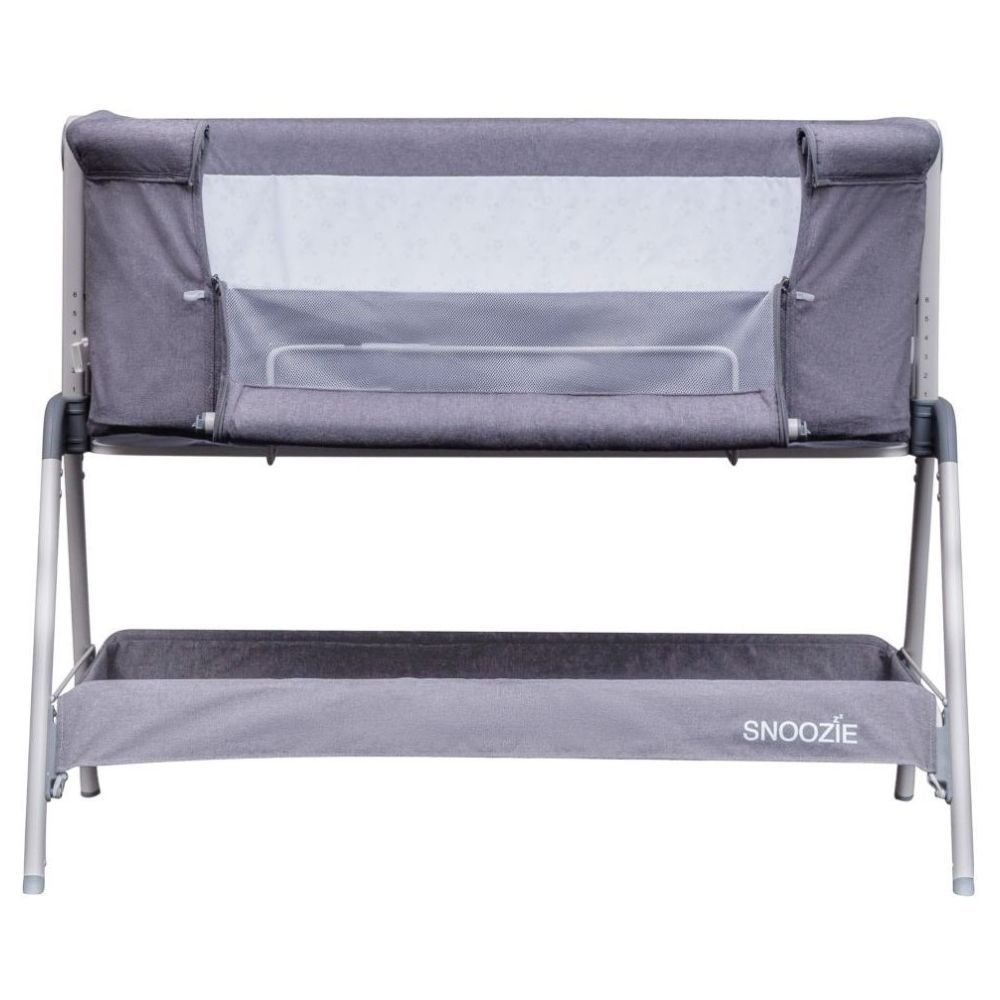 Kinder Valley - Snoozie Bedside Crib - Storm Grey