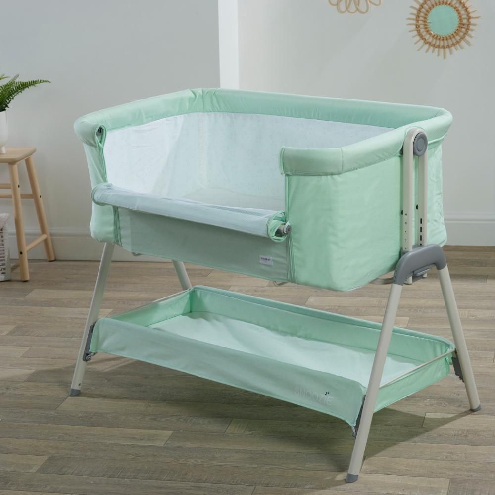 Kinder Valley - Snoozie Bedside Crib - Misty Jade