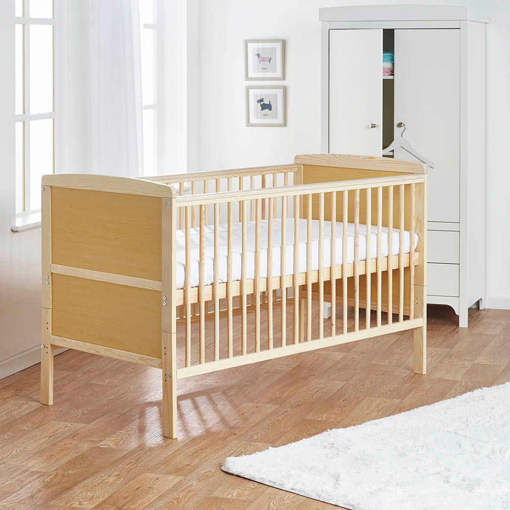 Kinder Valley - 2-in-1 Sydney Cotbed With Kinder Flow Mattress - Natural