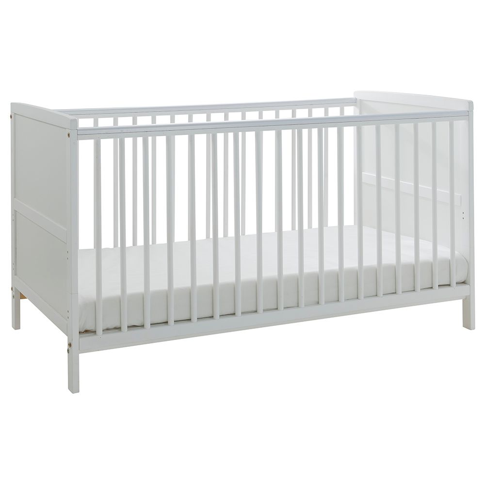 Kinder Valley - Sydney Cotbed w/ Kinder Flow Mattress - White - 2-In-1