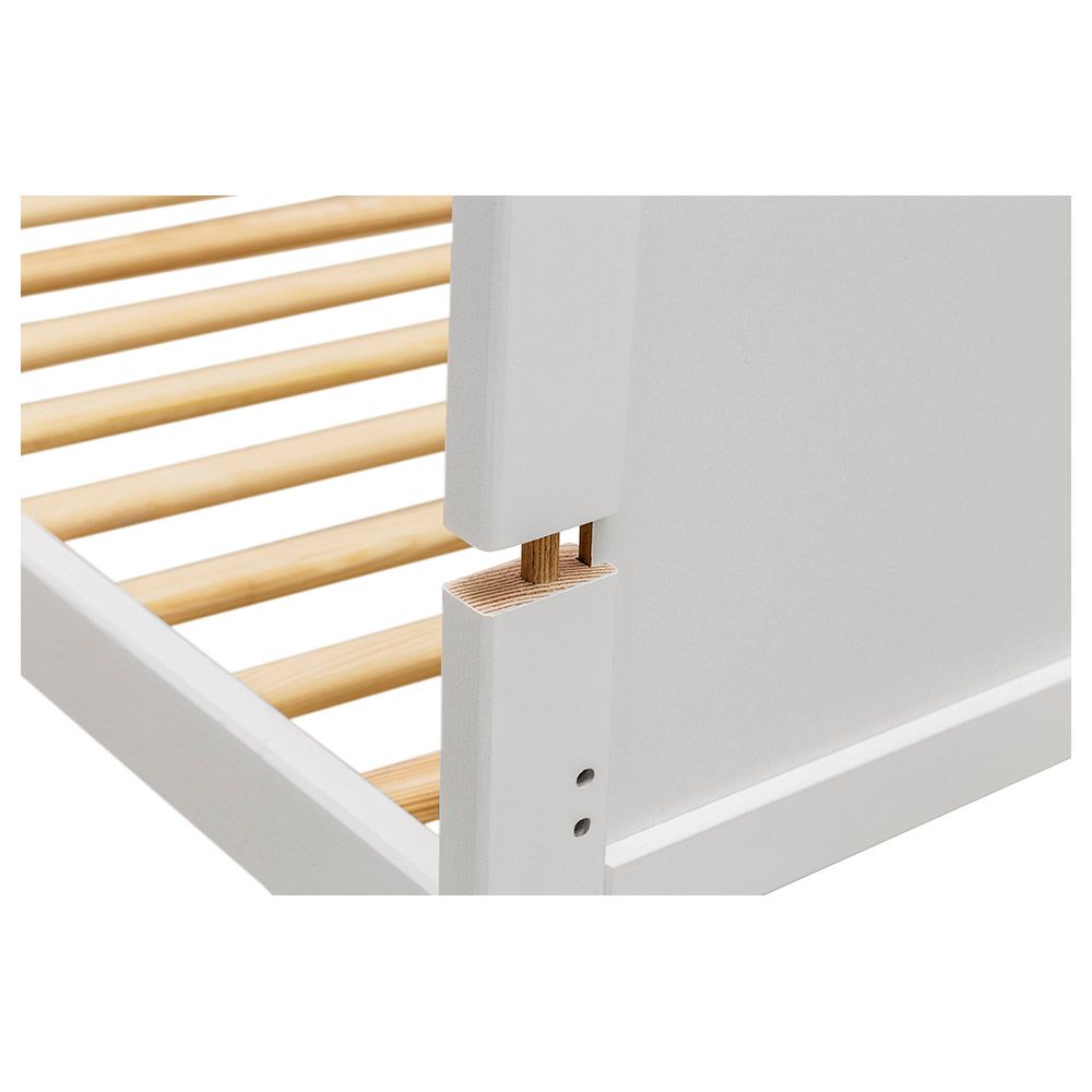 Kinder Valley - Sydney Cotbed w/ Kinder Flow Mattress - White - 2-In-1