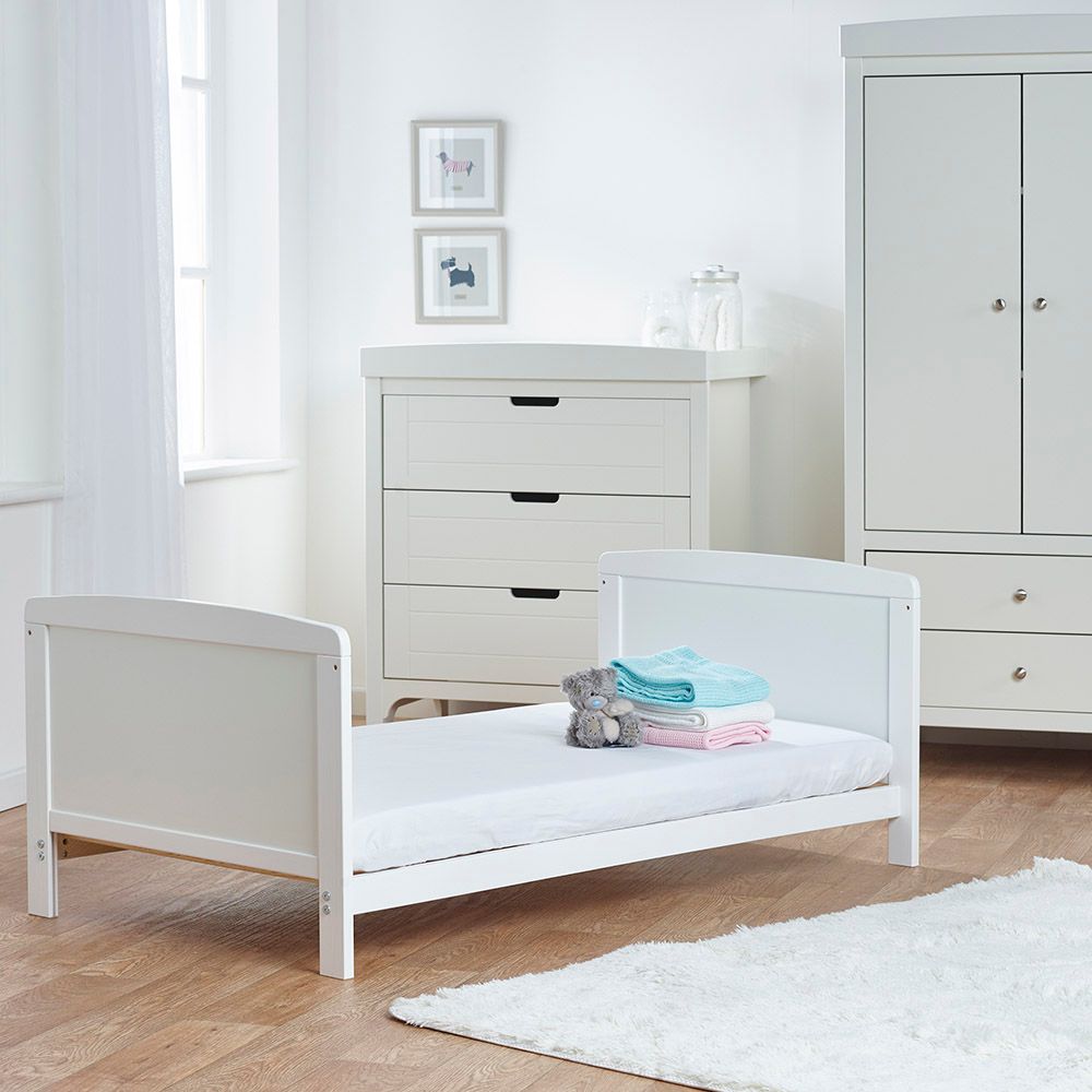 Kinder Valley - Sydney Cotbed w/ Kinder Flow Mattress - White - 2-In-1