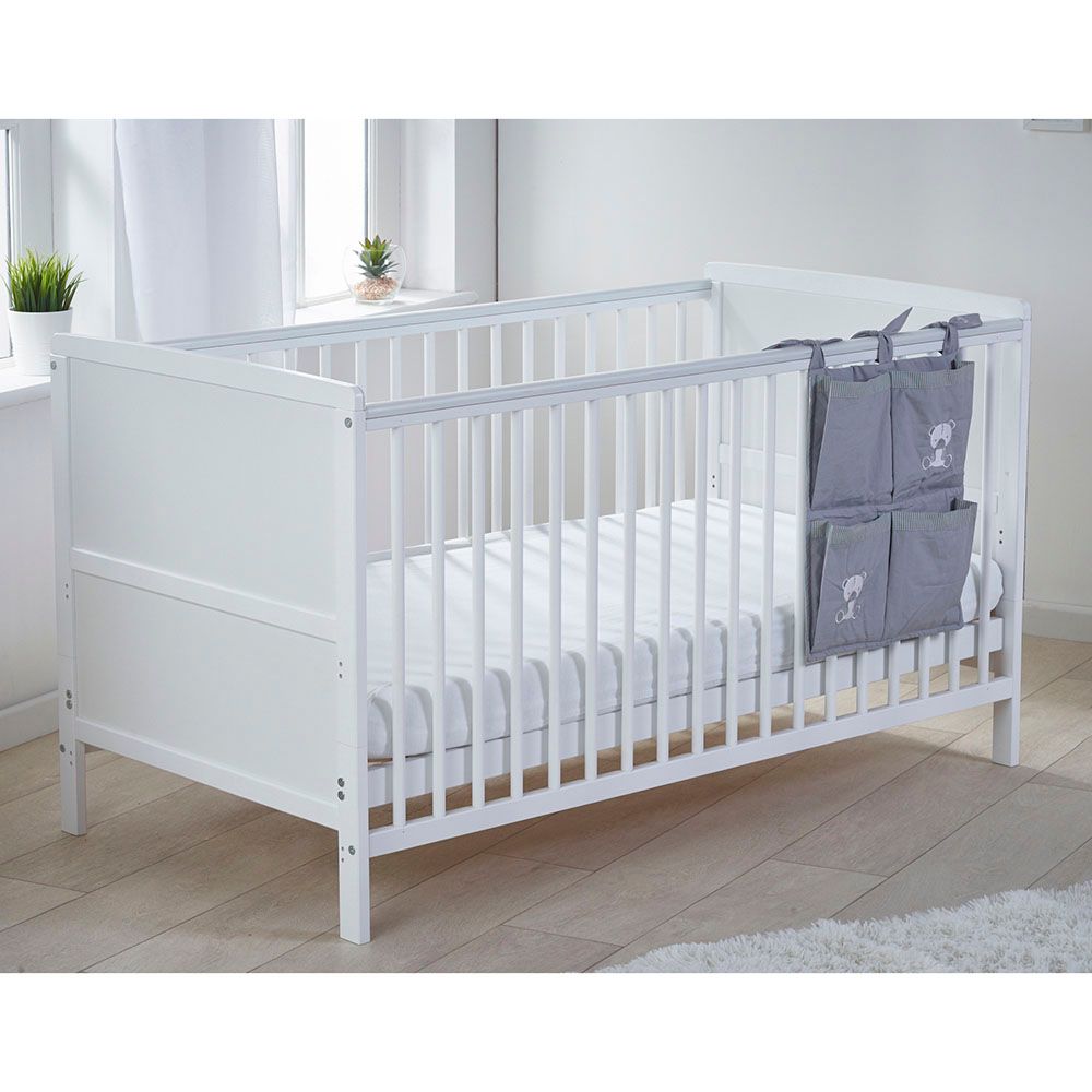 Kinder Valley - Sydney Cotbed w/ Kinder Flow Mattress - White - 2-In-1