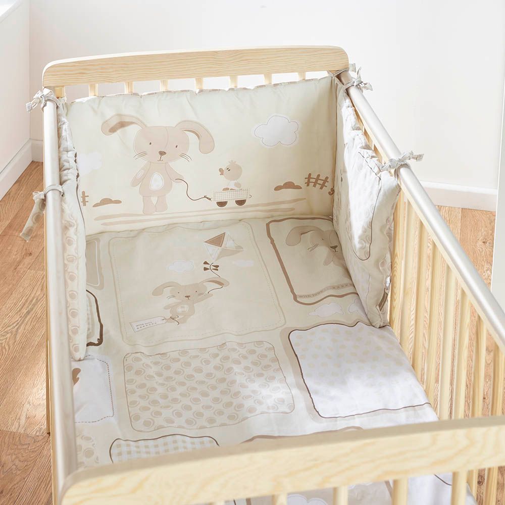 Kinder Valley - With Love Quilt And Bumper Set - Cream