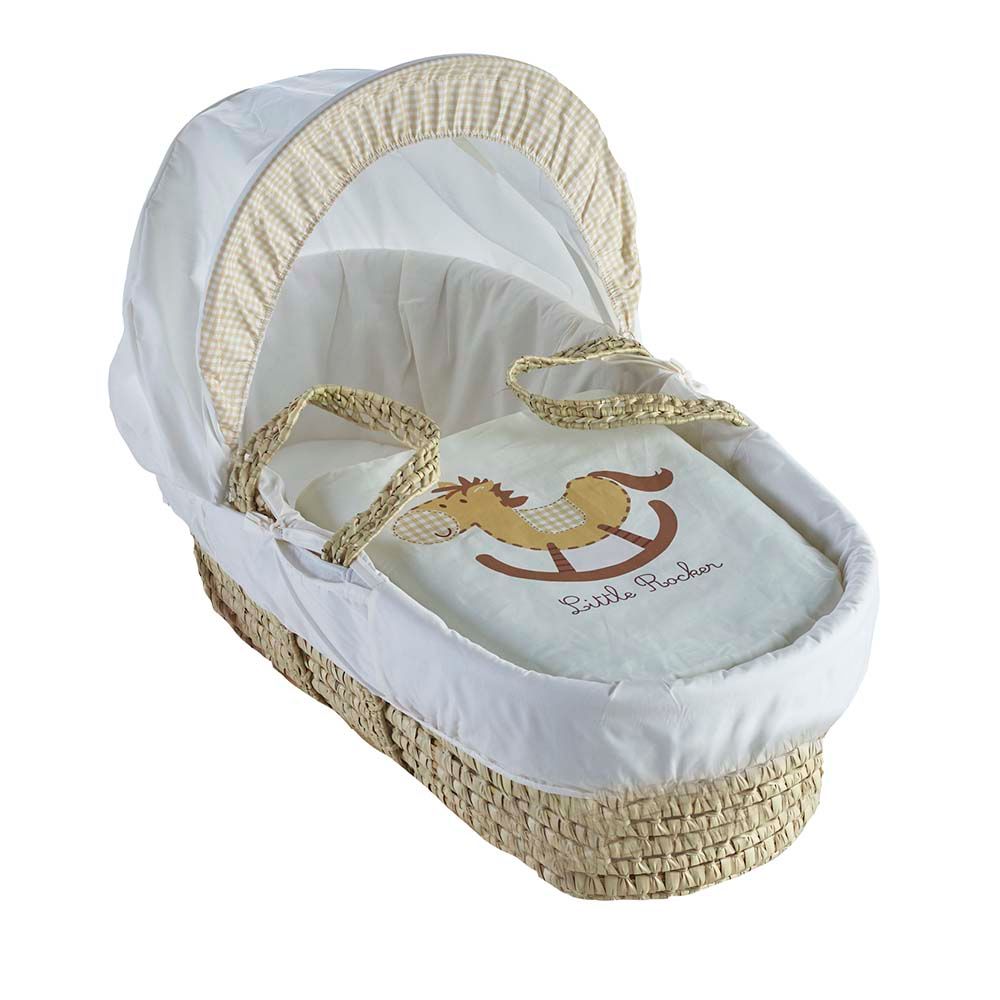 Kinder Valley - My Little Rocker Palm Moses Basket W/ Stand